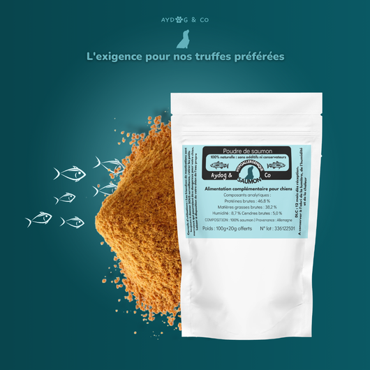Poudre de saumon 200g - Complément alimentaire pour chien