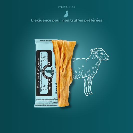 Cuir chevelu d'agneau - Friandises pour chien
