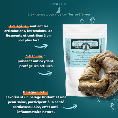 Donuts de cabillaud - Friandises pour chien