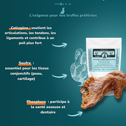Aile de dinde- Friandises pour chien