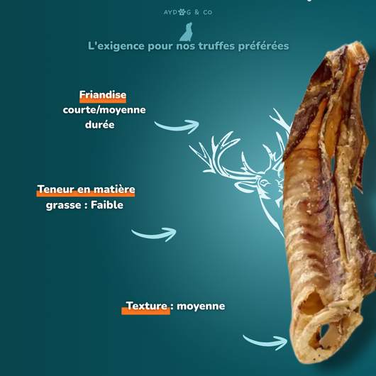 Deer trachea - dog treats 