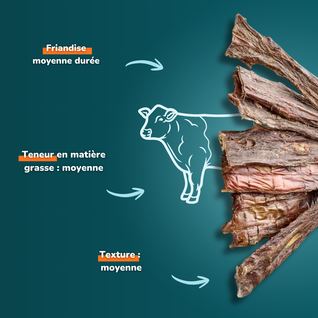 Gorge de bœuf - friandises pour chien