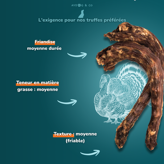 Cou de dinde - friandise pour chien