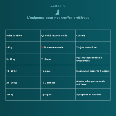 Plaque de peau de bœuf "S" (Avec/sans poils) - Friandises pour chien